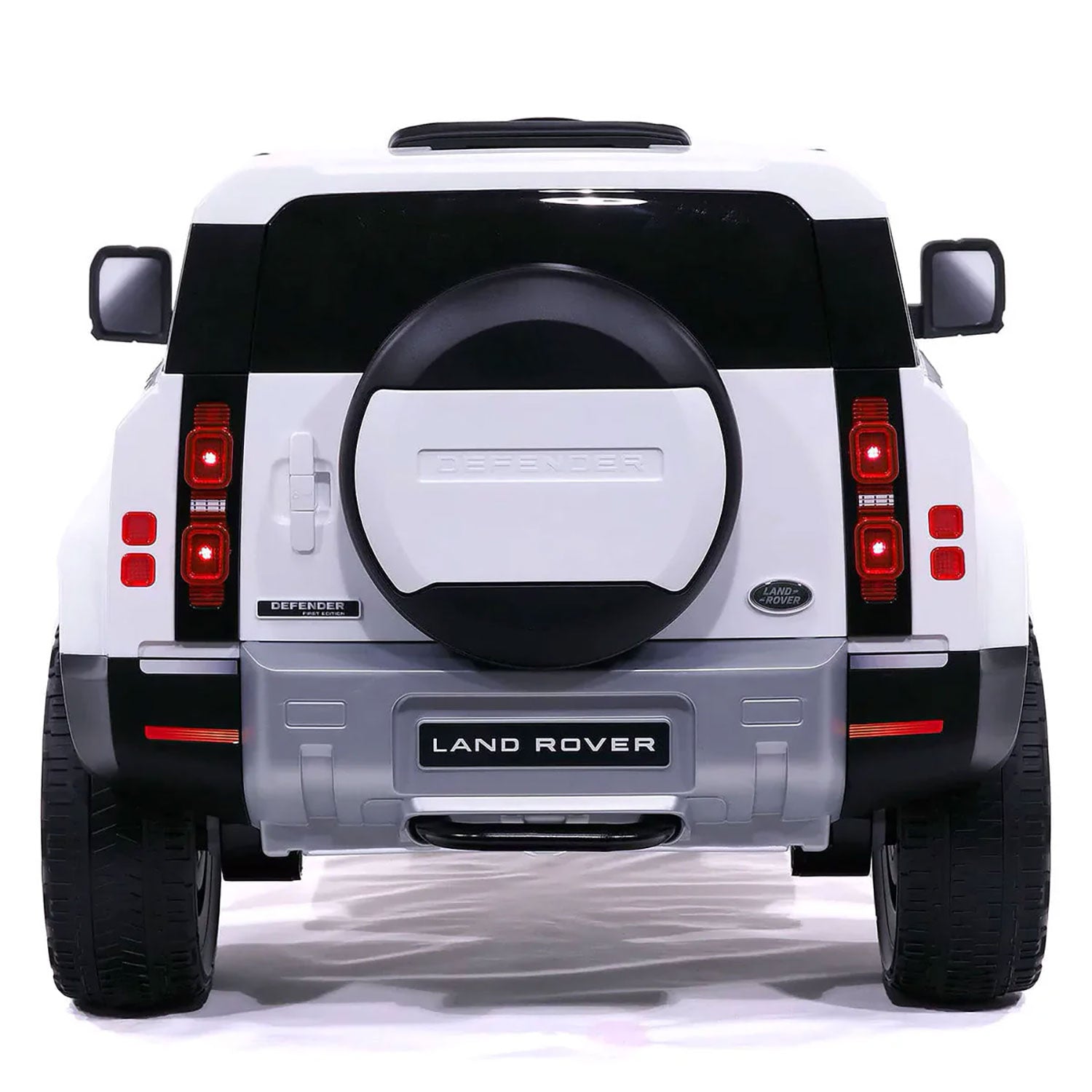 Macchina Elettrica per Bambini Licenza Ufficiale Land Rover Defender 12V 7Ah Bianco