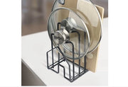 Organizzatore di teglia, sostegno per teglia organizzatore, supporto per teglia, coperchio teglia, supporto teglia per cucina in nero