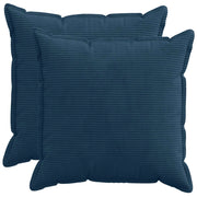Federa 2 pz HOUTEN Blu navy 65 x 65 cm corduroy 921043