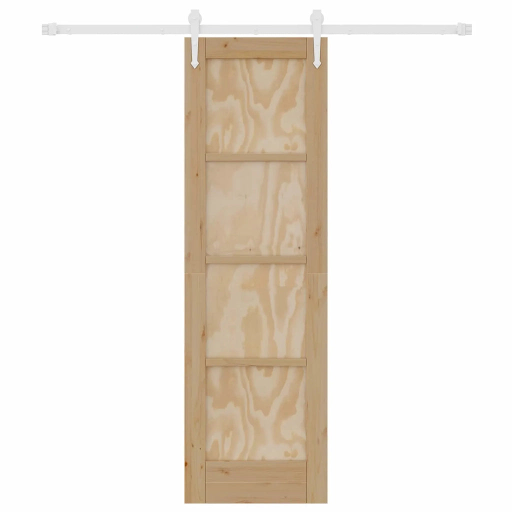 Porta scorrevole ORKDAL Naturale e Bianco 61 x 198,5 cm