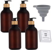 Dispensatore di sapone liquido 500 ml - Plastica - Leggero - Sapone liquido - Shampoo/Condizionatore - Materiale ecologico - Funzione di pompa comoda - Sacchetto di shampoo