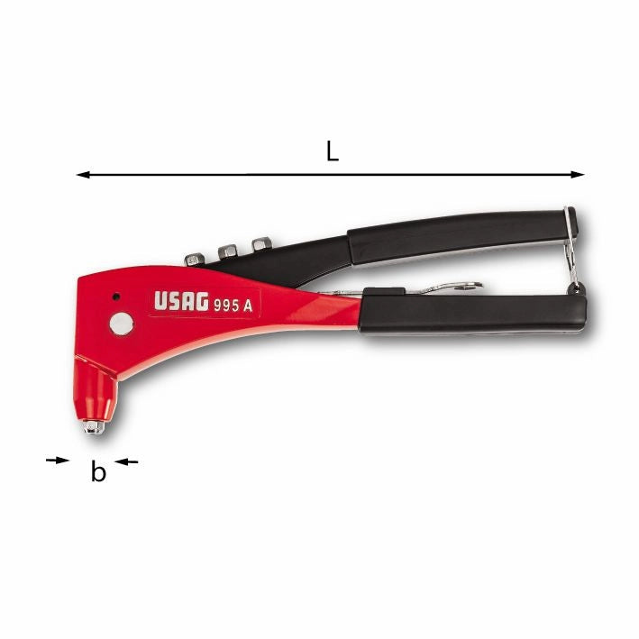 Rivettatrice manuale Usag 995A 2,4 - 3,2 - 4,0 - 4,8 mm U09950001