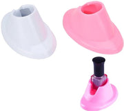 Oggetti per unghie - Contenitore unghie resistente - 2 pezzi - Gomma morbida - Leggero - Pratico per l'arte delle unghie - Funzione di inclinazione a U - Stand per unghie