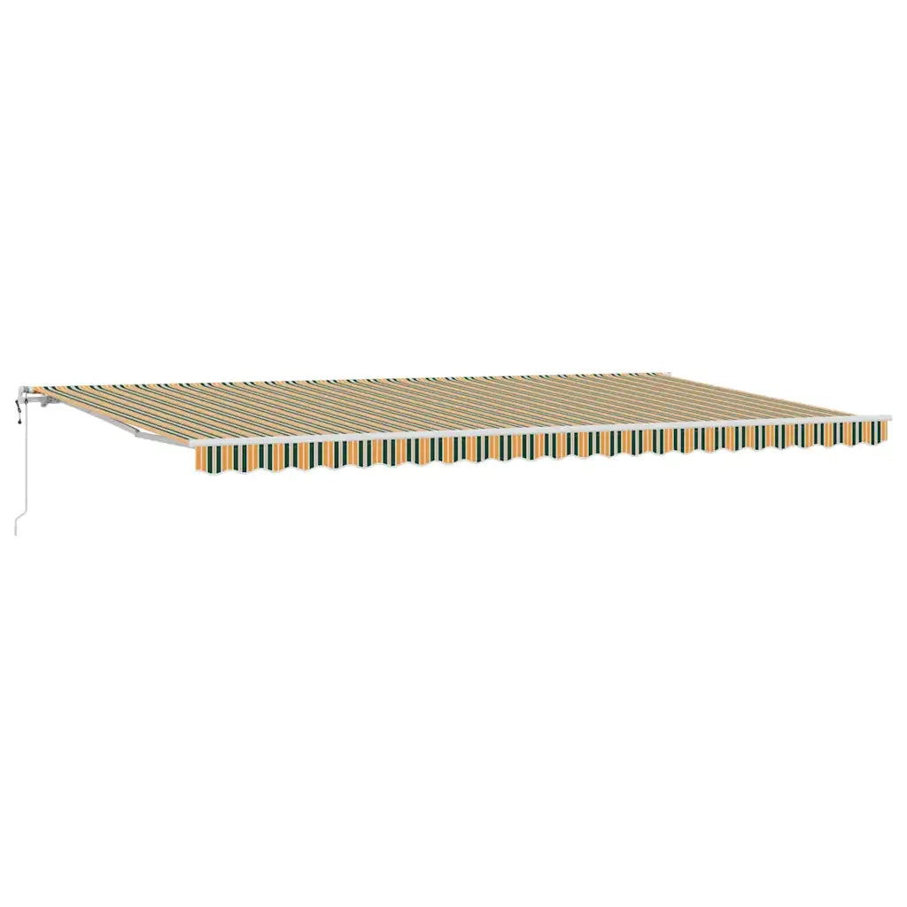 Tettuccio Elettrico Retrattile Verde e giallo 600 × 350 cm 3331799