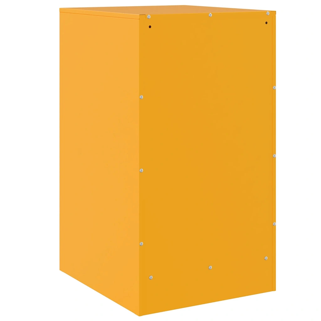 Comodino Giallo Senape 34,5x39x62 cm in Acciaio 841781