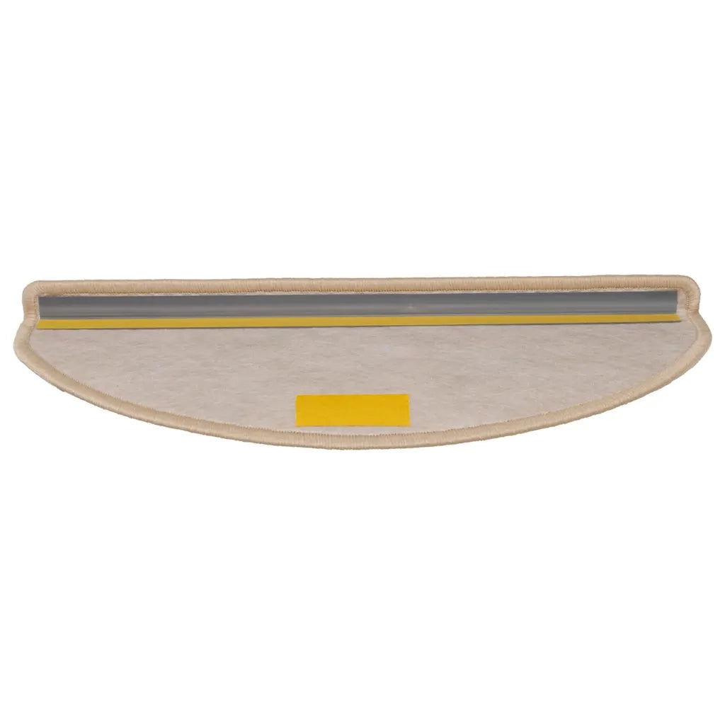 Tappeti Adesivi Scale Aspetto Sisal 15pz 65x21x4cm Beige Chiaro 326880