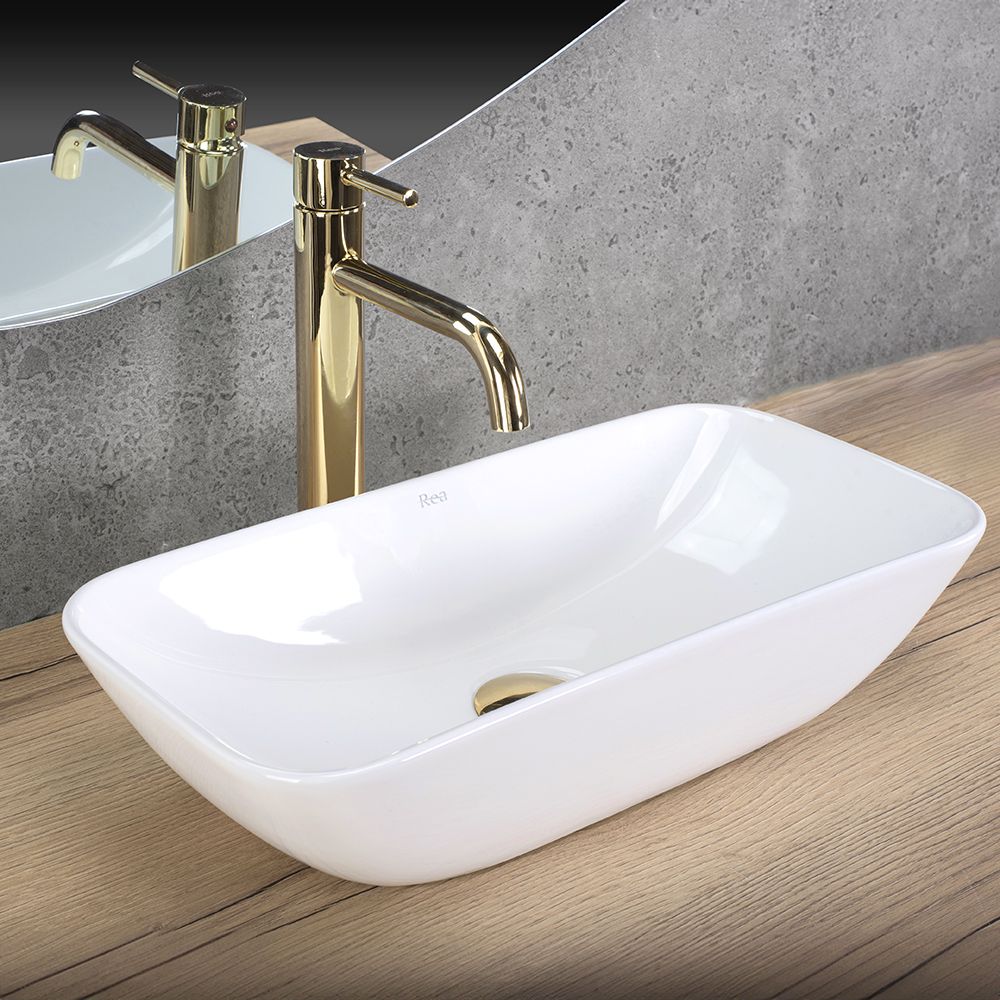 Lavabo Da Appoggio In Ceramica Rea Maria