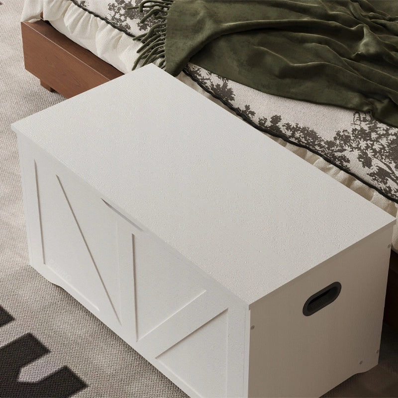 GRANDE CASSA DI LEGNO PER CONSERVARE LA BIANCHERIA DA LETTO 80 CM