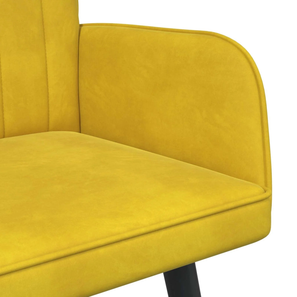 Sofa a Due Posti Giallo 115 x 61 x 87 cm Velluto