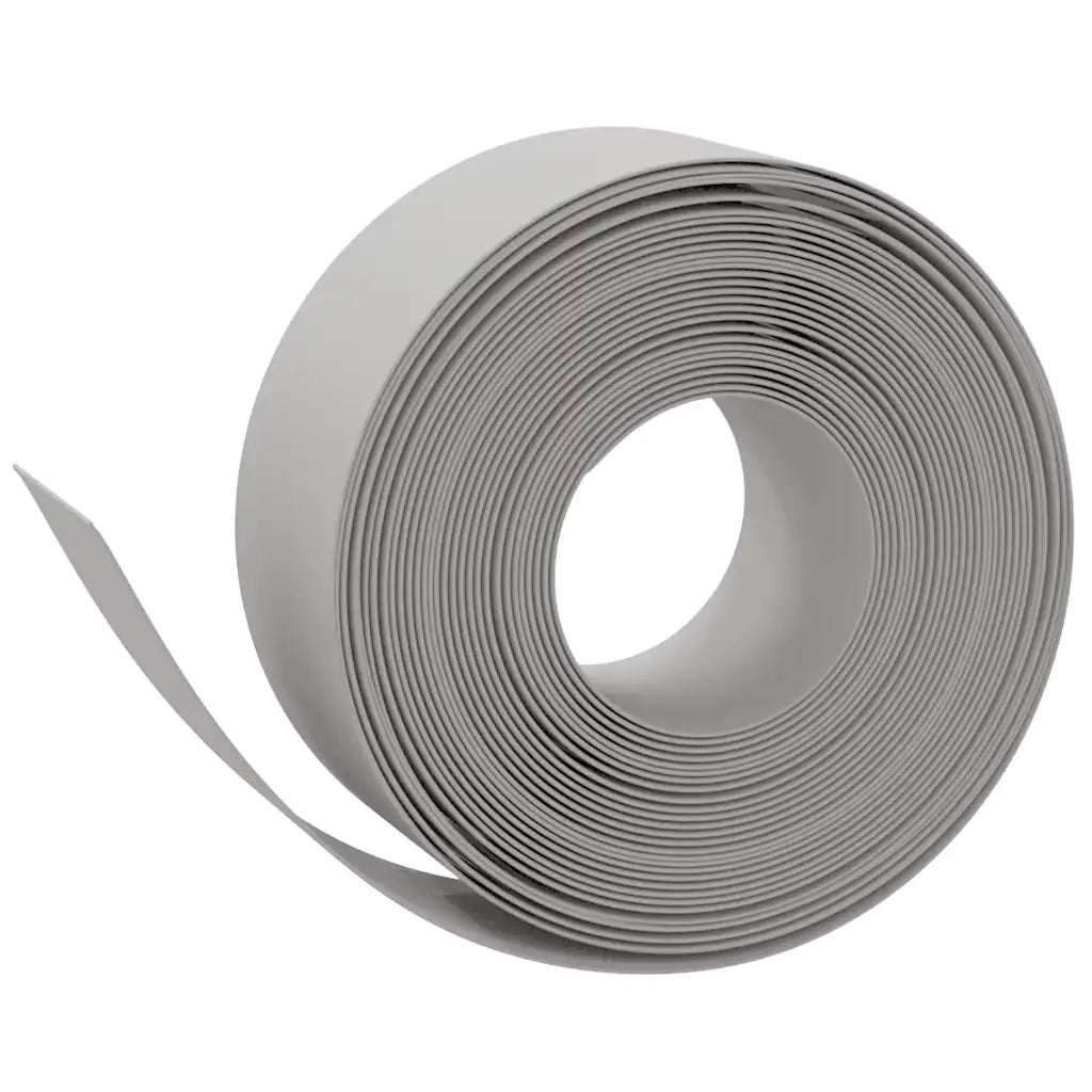 Bordature da Giardino 5 pz Grigie 10 m 20 cm in Polietilenecod mxl 117996