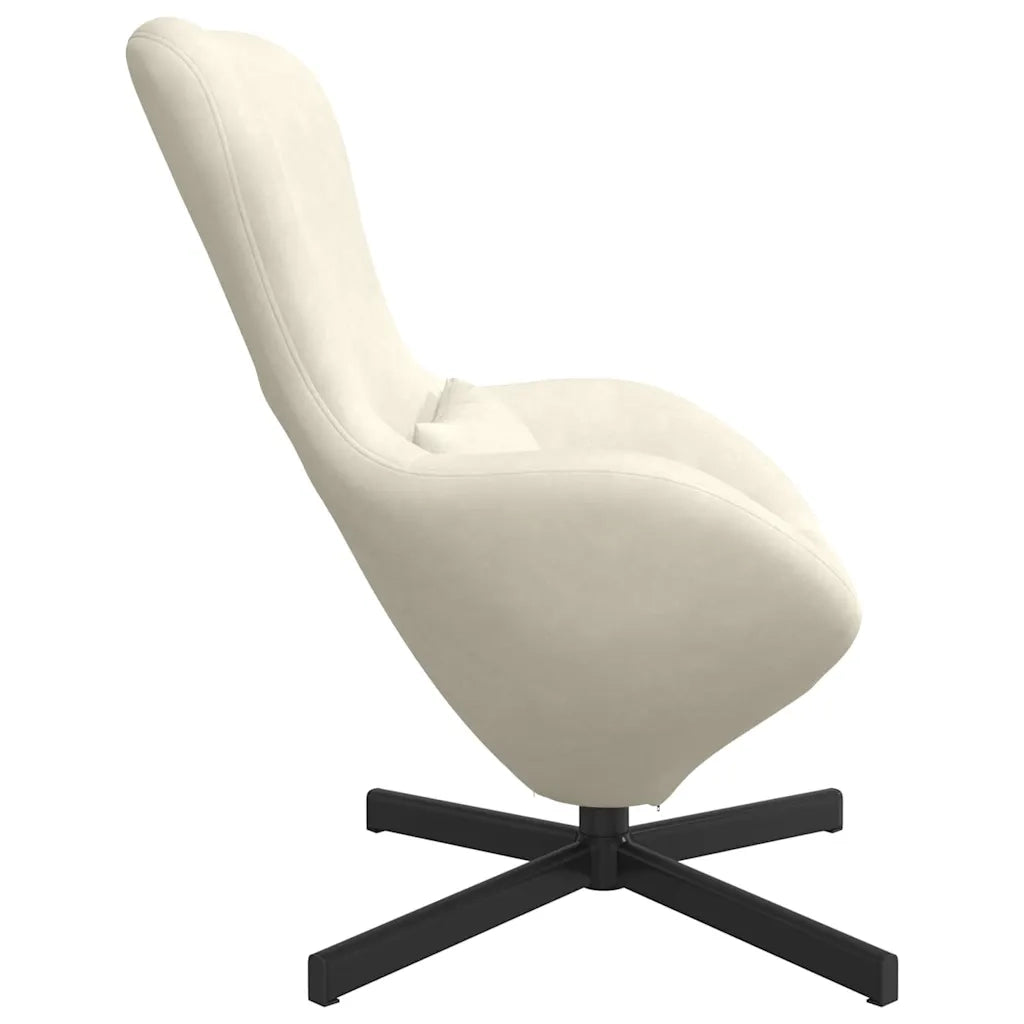 Divano Sedia-Poltrona uovo Crema 63 x 73 x 90 cm Velluto
