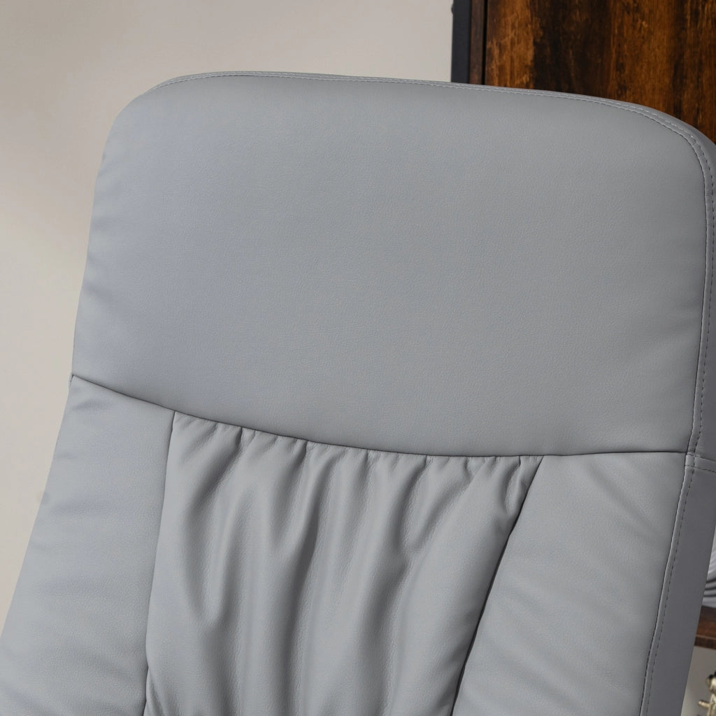 Poltrona Relax con Poggiapiedi ¨C zephmum ¨C Grigio Chiaro