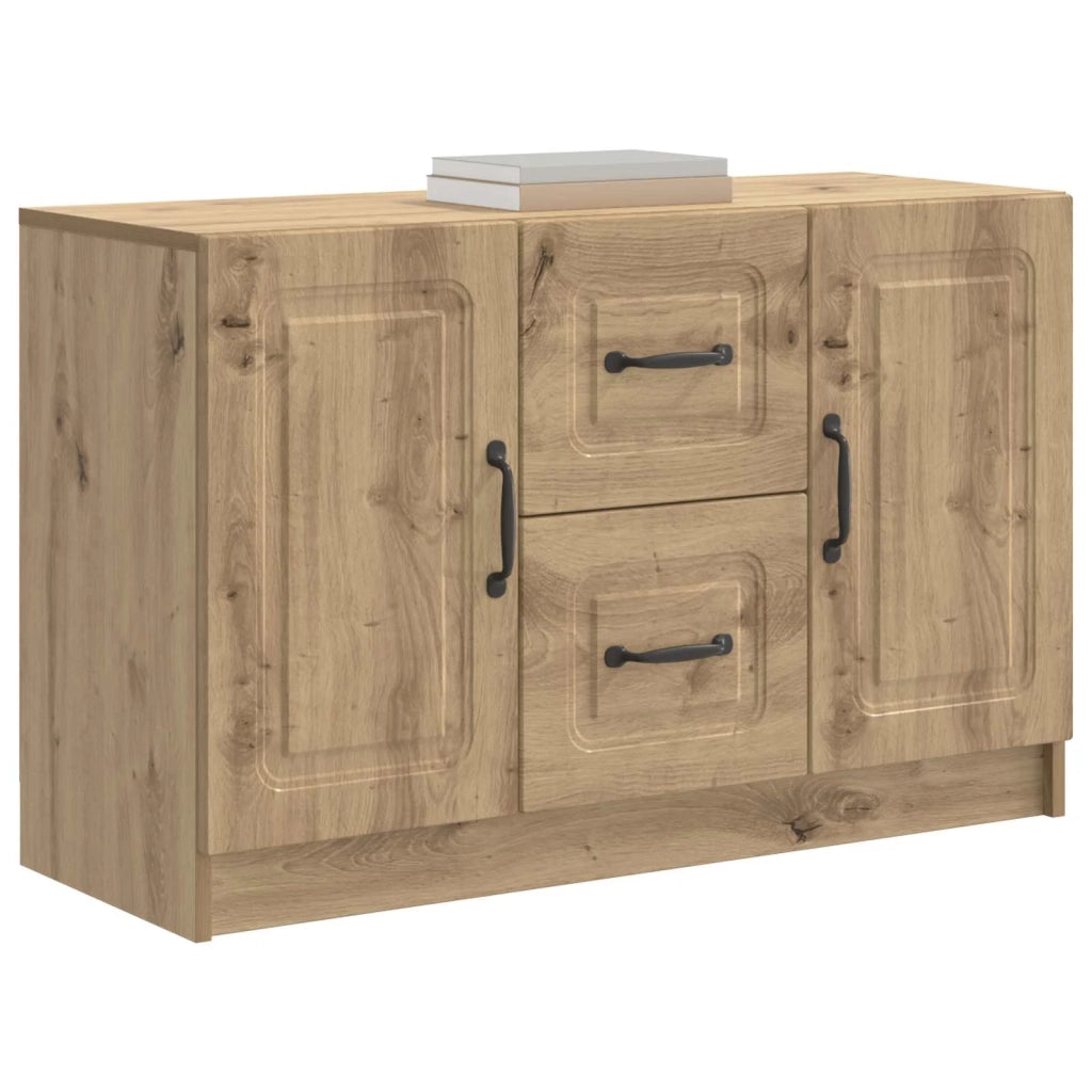 Credenza con cassetto Rovere Artigianale 89 x 34,5 x 57 cm 895814