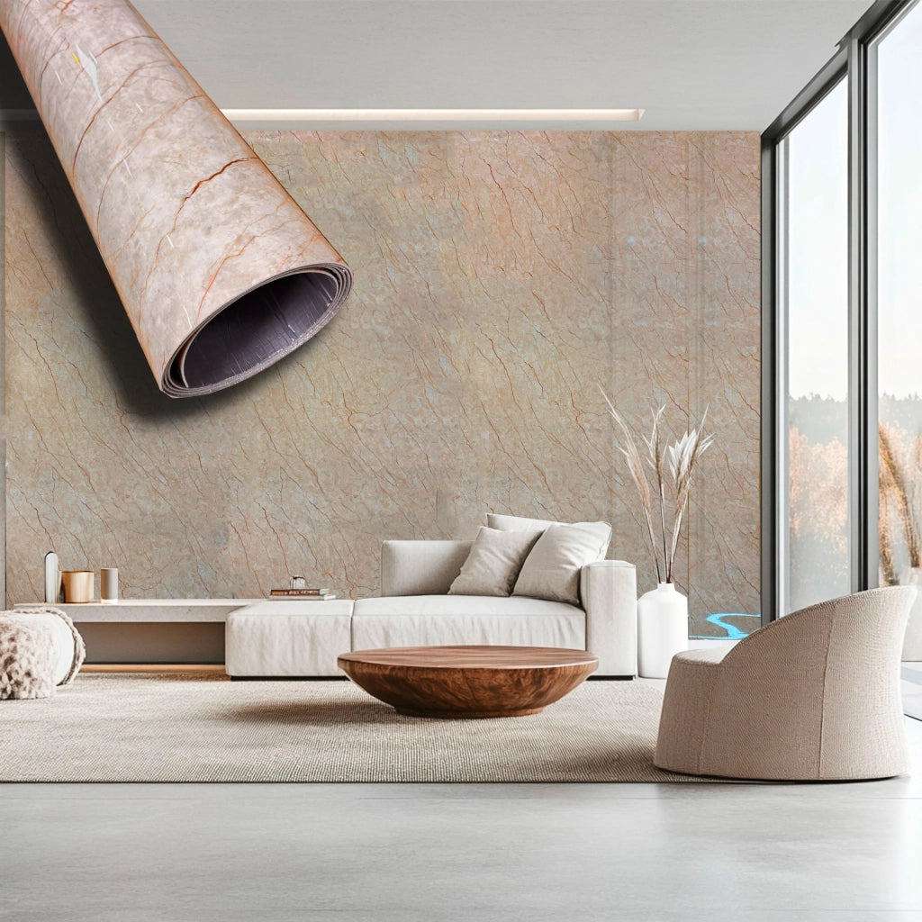 Rotolo da 3,6mq Rivestimento AUTOADESIVO in SXP thermo/acustico MARMO LUCIDO HI-RES 1200x3000x2,5mm HYDRO. Col. 36