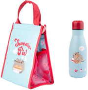 Borsa picnic con termos per piccoli alimenti e bevande, contenitore per cibo e bevande con design Pusheen, termos 260 ml in acciaio inossidabile