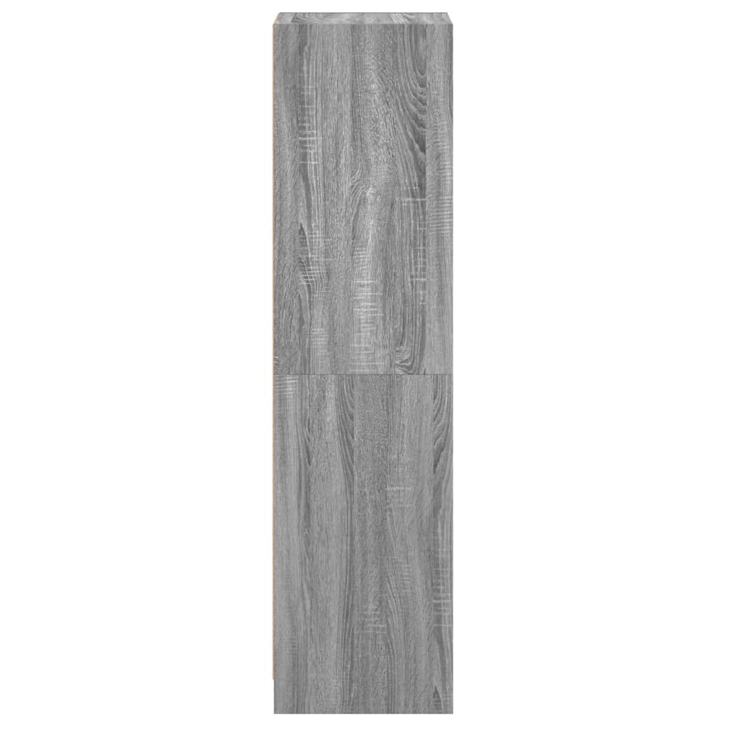 Buffet credenza cassettiera mobiletto mobile contenitore organizer per cucina soggiorno salotto con anta in vetro Sonoma 35 x 37 x 142 cm grigio 02_0030102