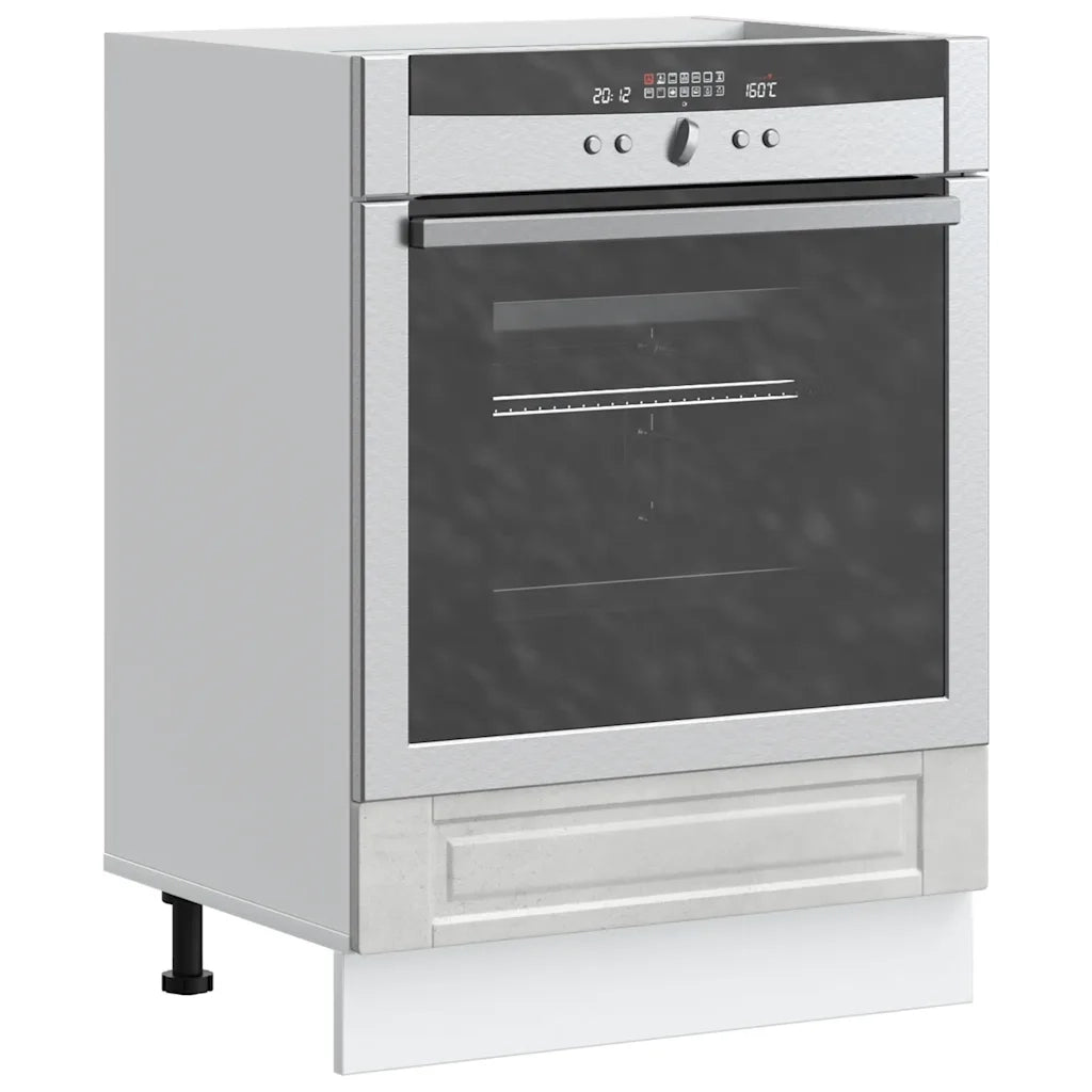 Pensile da cucina | Armadio per Forno Porto Grigio Cemento in Legno Multistrato