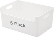 Scatola di archiviazione, plastica, contenitore di archiviazione, armadio cucina, organizzatore, box, contenitore bagno, scatola di archiviazione, organizzatore, 2 misure