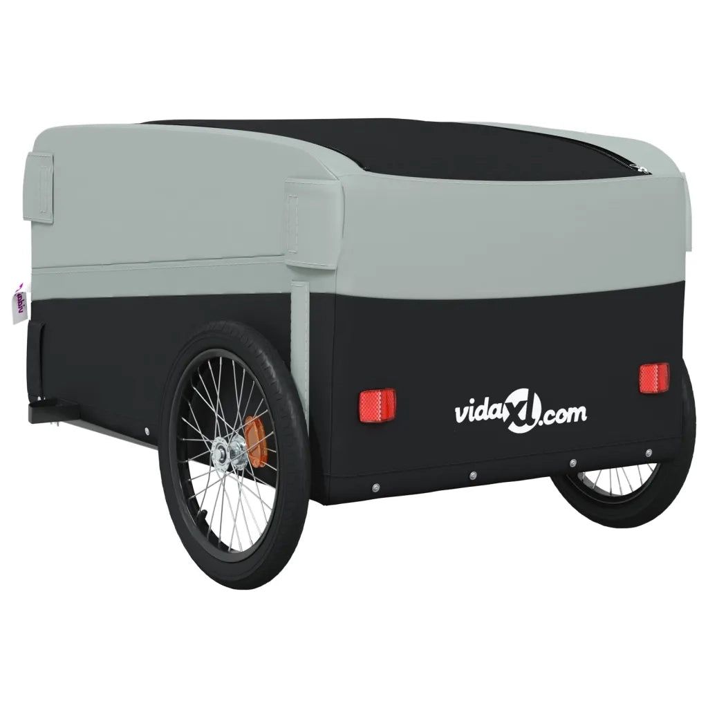 Rimorchio da Bici Nero e Grigio 45 kg in Ferro CFW5269884