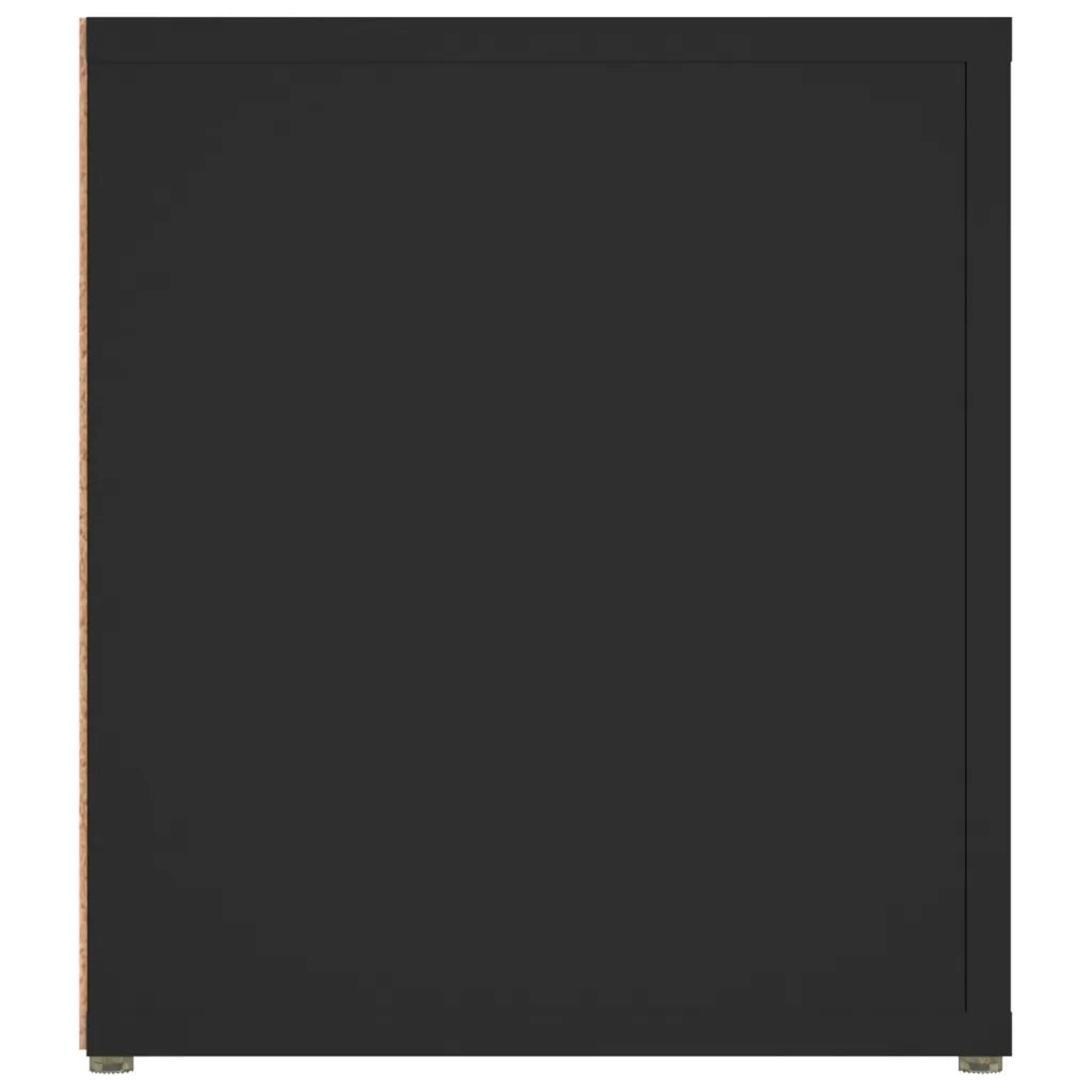 Mobili Porta TV 2 pz Nero 80x31,5x36 cm in Legno Multistrato