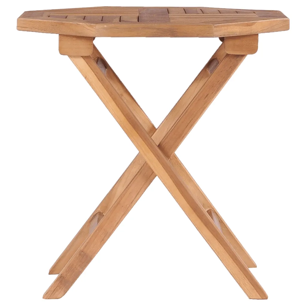 Tavolo da Giardino Pieghevole 45x45x45 cm in Legno di Teak cod mxl 34394