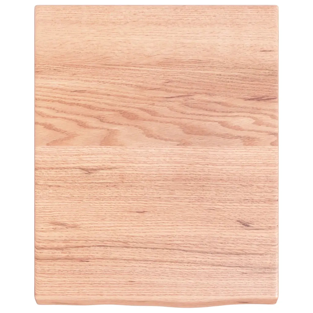 Piano Bagno Marrone 40x50x(2-4) cm Legno Massello Trattato 3156096