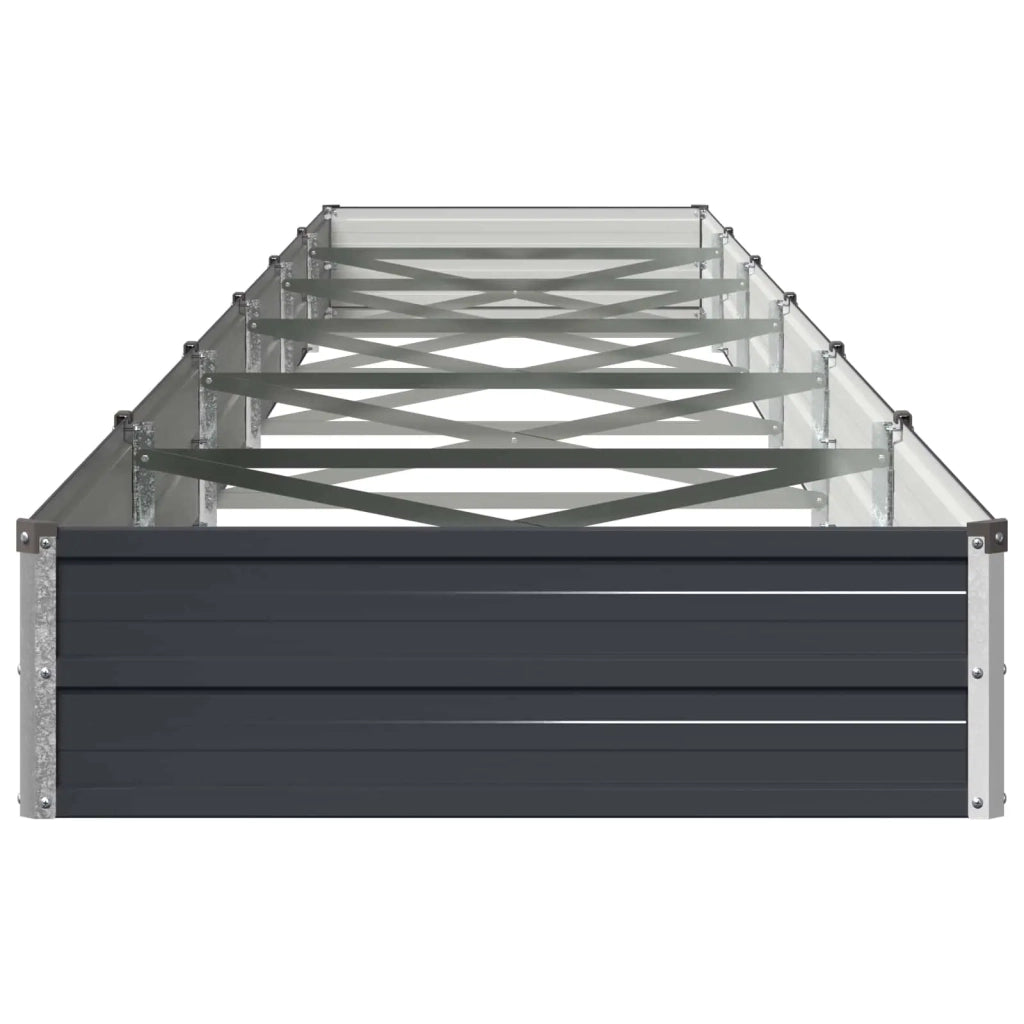 Letto rialzato da giardino Antracite 600 x 80 x 24 cm 8006532