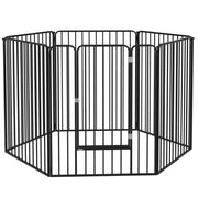 Recinto per Cani ¨C zephmum ¨C Nero Acciaio 164x83x100 cm