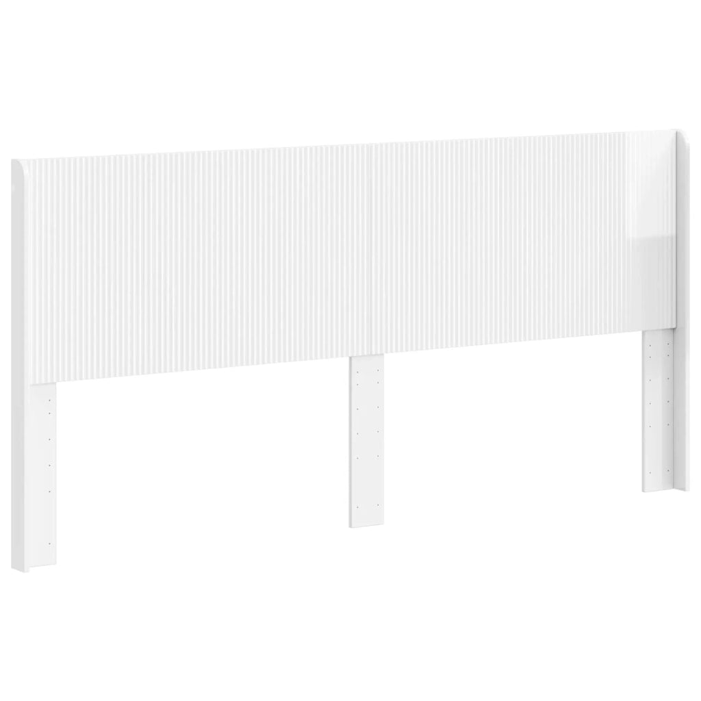 Testiera Letto Bianco Lucido Legno ingegnerizzato 889559