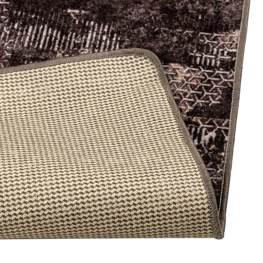 Runner Tappeto MARSA Nero 50 x 400 cm Poliestere e PVC