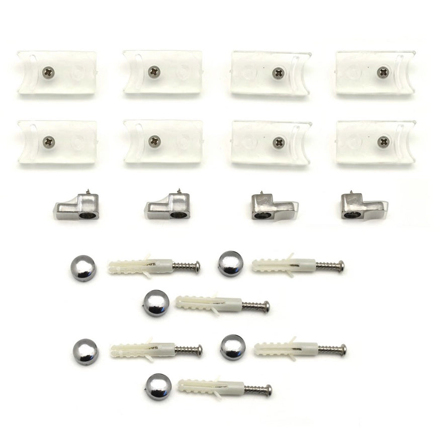 KIT ACCESSORI DI FISSAGGIO PER BOX DOCCIA LINEA ESSENTIAL- DHIMP- pezzi 1