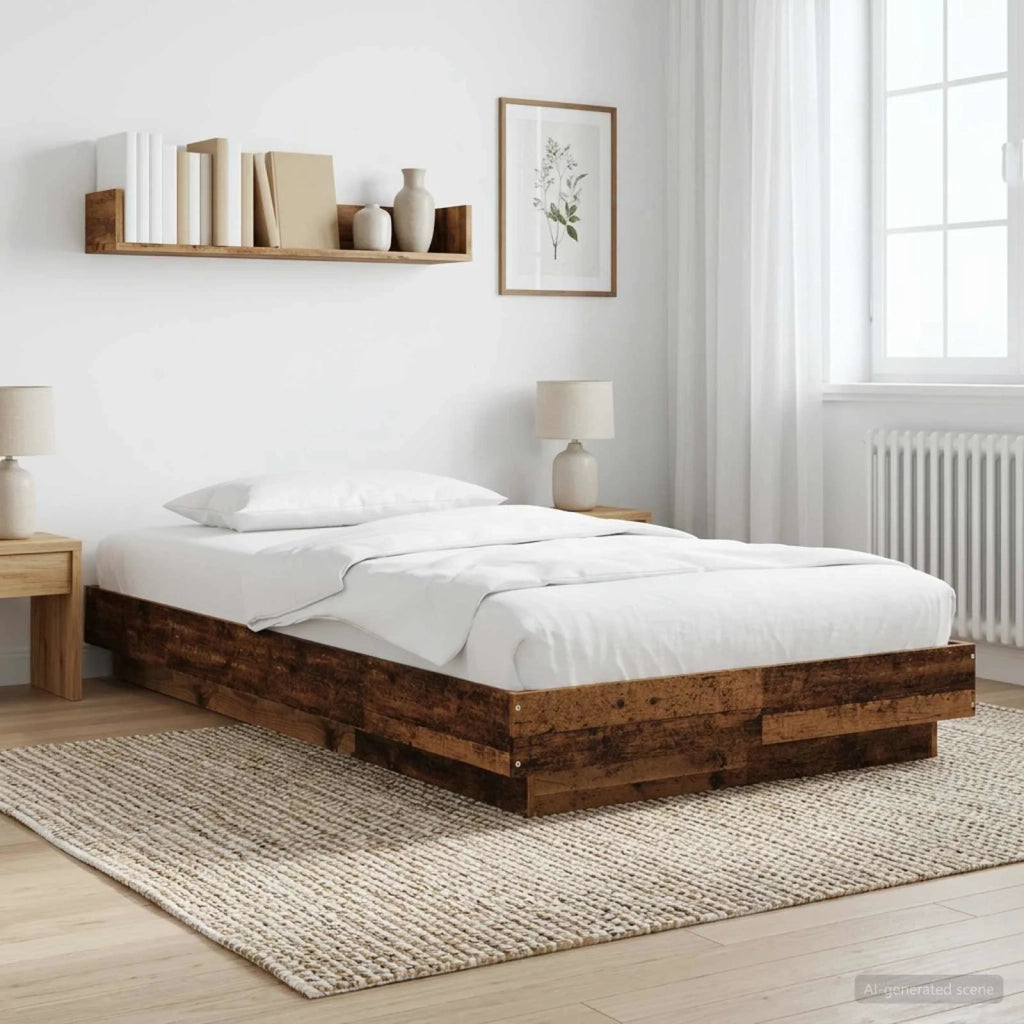 Struttura letto a pavimento Legno antico 80 x 210 cm 3429702