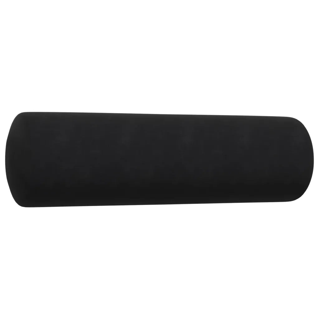 Set di Divani 4 pz con Cuscini e Rinforzi Nero in Velluto