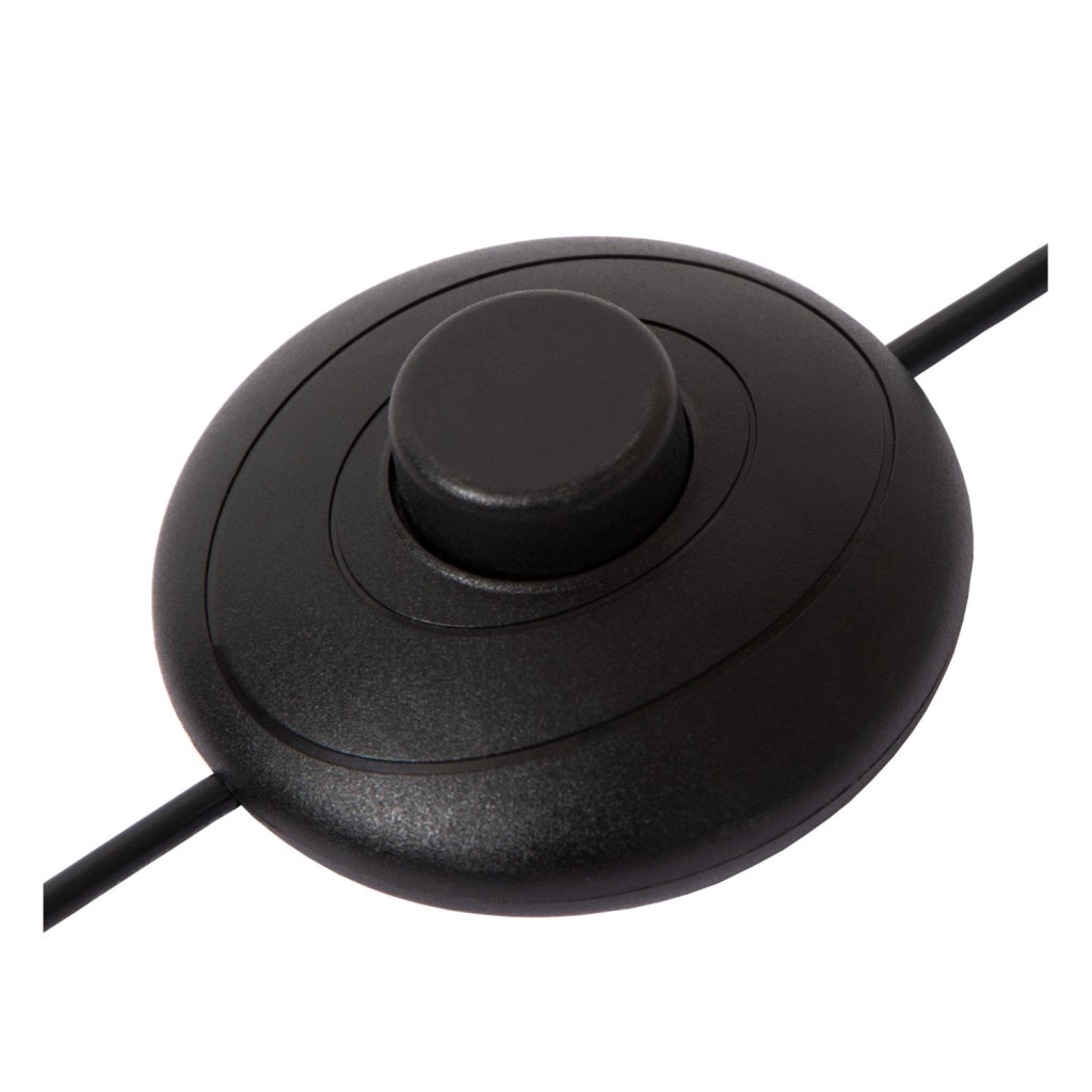 Lampada da terra UPTON 3 luci nero/oro vetro fumé Lucide