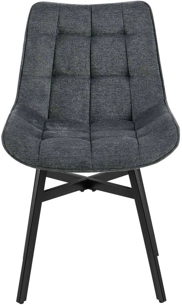 Sedia da Pranzo Colby grigio scuro,Tessuto
