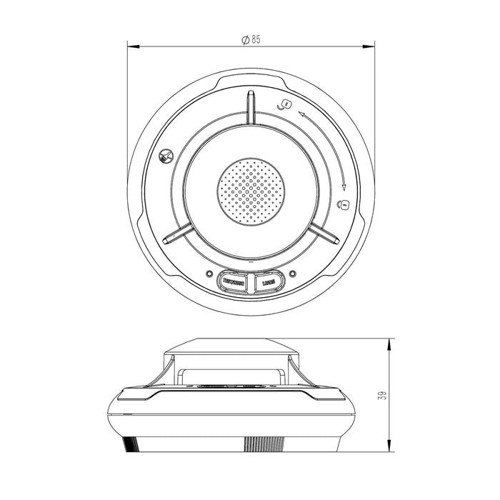 80x Rilevatore di fumo collegabili via radio Batteria da 80 anni e radio frequenza Allarme antincendio fotoelettrico da 880 dB per un'efficace protezione in appartamenti e case