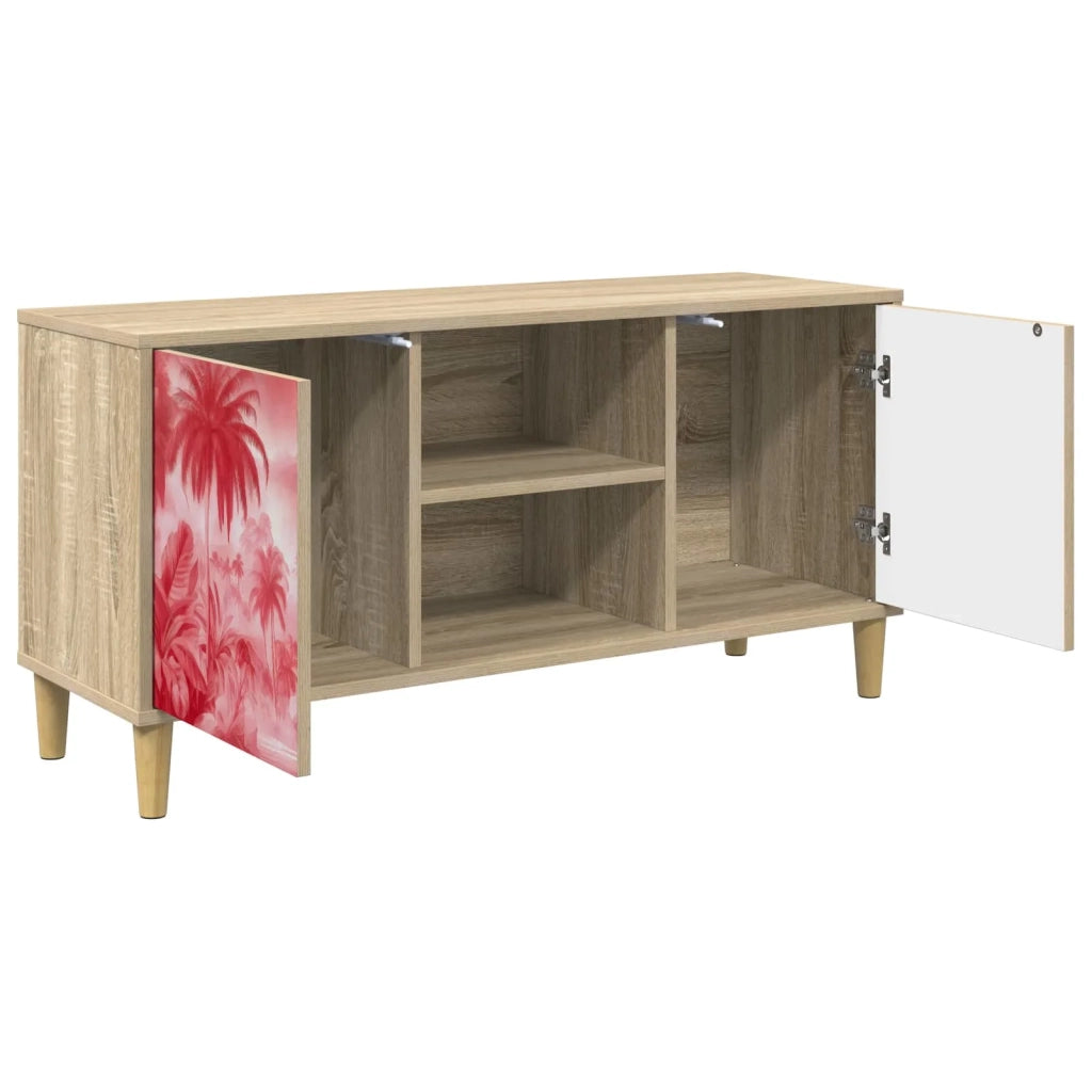 Mobile TV AACHEN 102 x 33 x 50 cm Sonoma Legno ingegnerizzato 8007046
