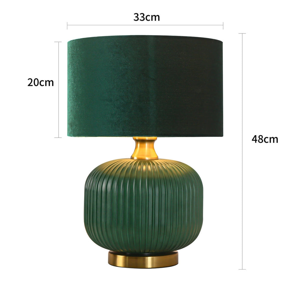 Lampada da tavolo Tamiza piccola verde E27 Light Prestige