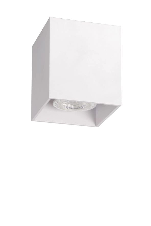 Faretto soffitto Lucide Bodi quadrato GU10 bianco 50W