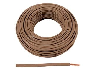 CAVO ELETTRICO UNIPOLARE ANTIFIAMMA MARRONE FS17- - 1x mmq.1,5 colore marrone - 100 mt
