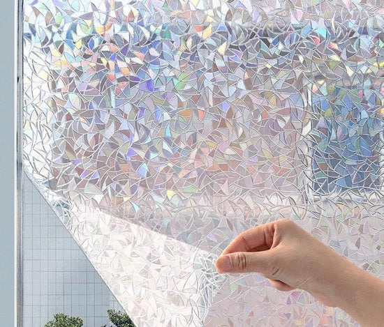 Foglia per Parete - Mattezza Ondorizzata - Non Aderente Controllo Termico - Protezione Solare Decorativa - Adatto per Bagno Camera da Letto Appartamento - 40CMx2M