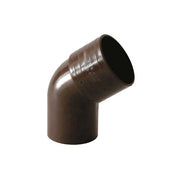 Curva tonda 67.30° per pluviali : Colore - Marrone, Diametro - 80