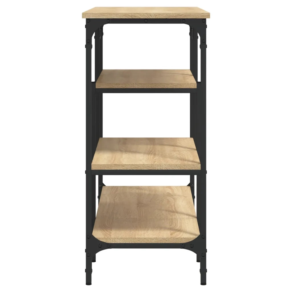 Tavolino Consolle | Tavolo d'Ingresso con Ripiani Rovere Sonoma 100x35x75 cm