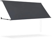 Sistema di occultamento solare per balcone e finestra 300x150 cm in acciaio antracito con catena