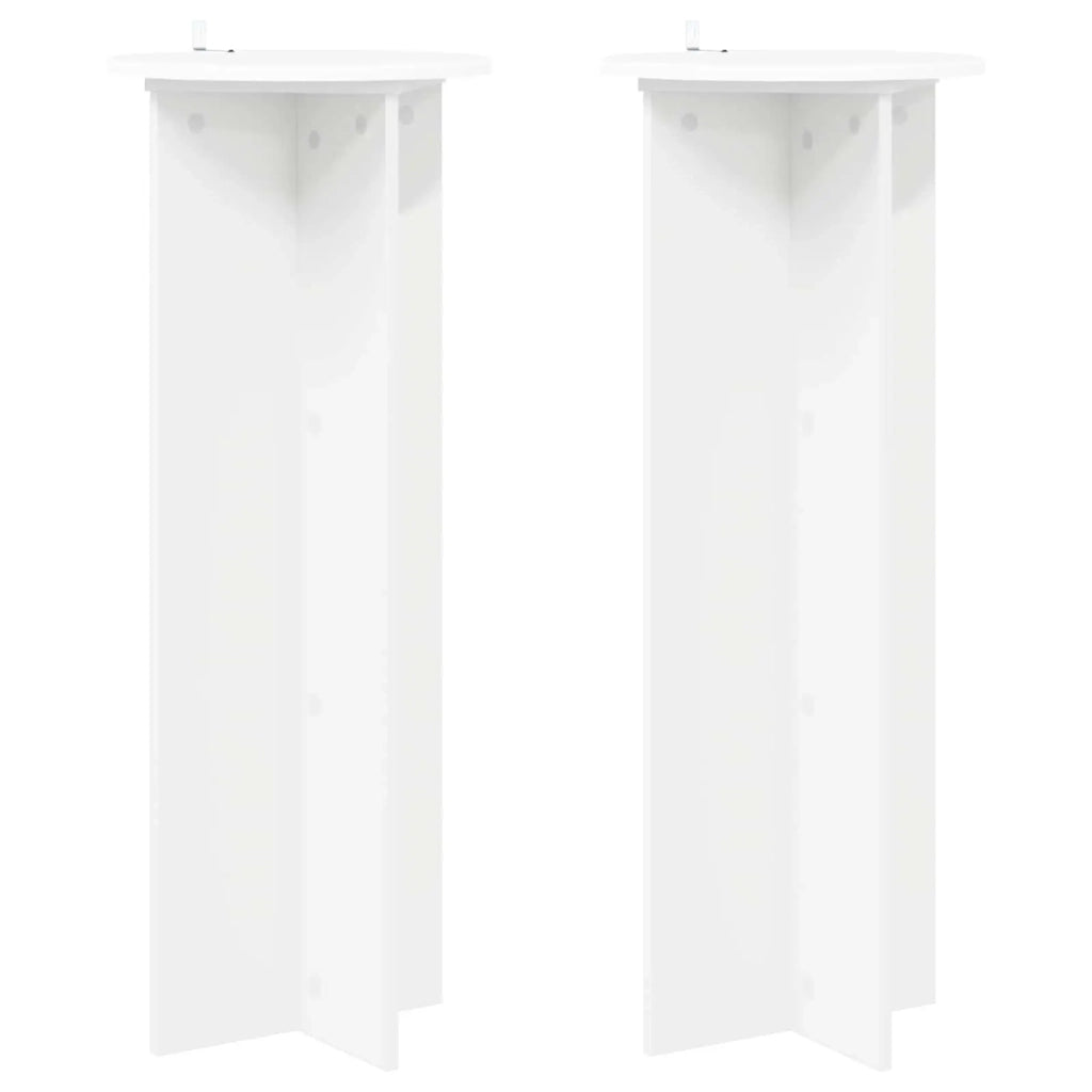 Supporto per piante 2 pcs Bianco Ø40 x 100 cm 899690