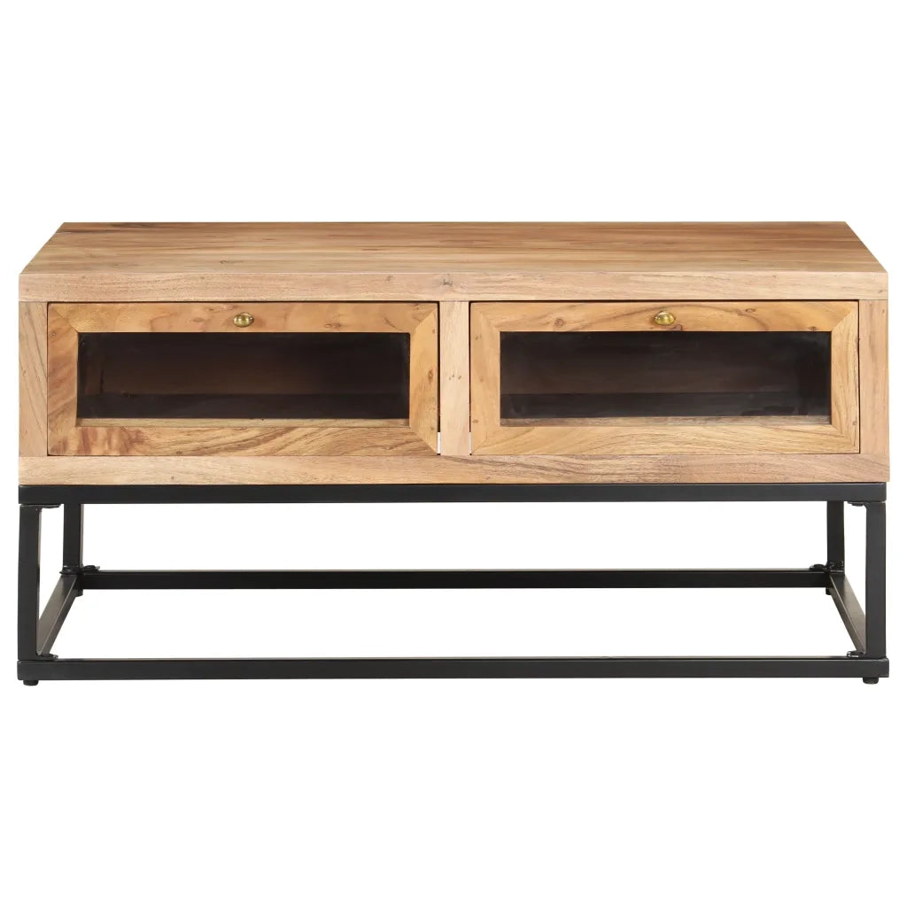 Tavolino da salotto | Tavolino da caff¨¨ | Tavolino da Soggiorno 90x60x40 cm in Legno Massello di Acacia