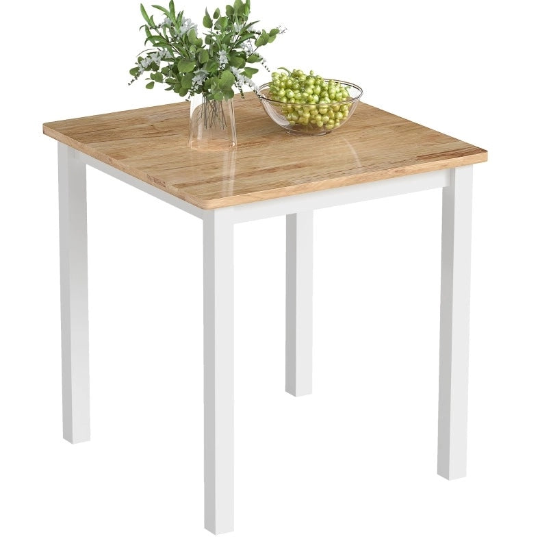 Tavolo da pranzo 69x69x75 cm per 2-4 persone; struttura robusta in legno; rovere