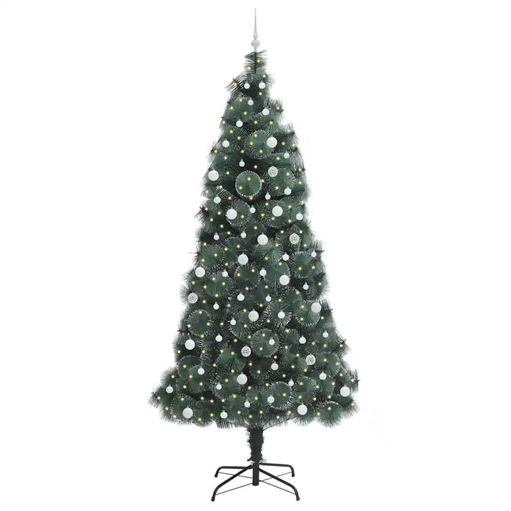 Albero di Natale artificiale pre-illuminato con set di palline 3396193