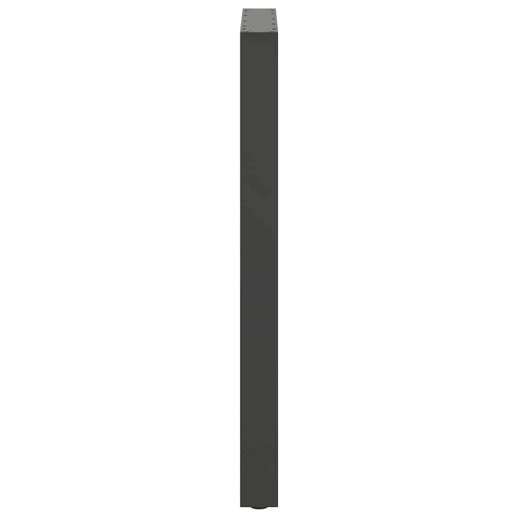 Set di 2 gambe per tavolo da bar moderno 60 x 100 cm con piedini regolabili in acciaio antracite 02_0057586