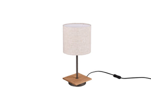 Lampada tavolo da Interno a LED in Metallo Nickel Opaco